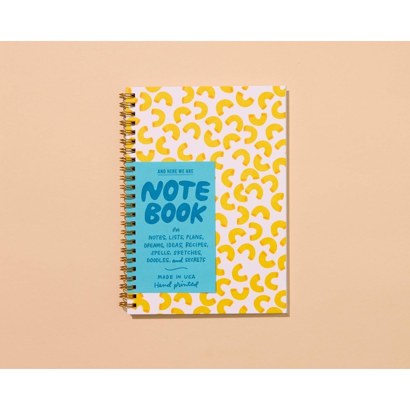 Macaroni Letterpress Spiral Notebook