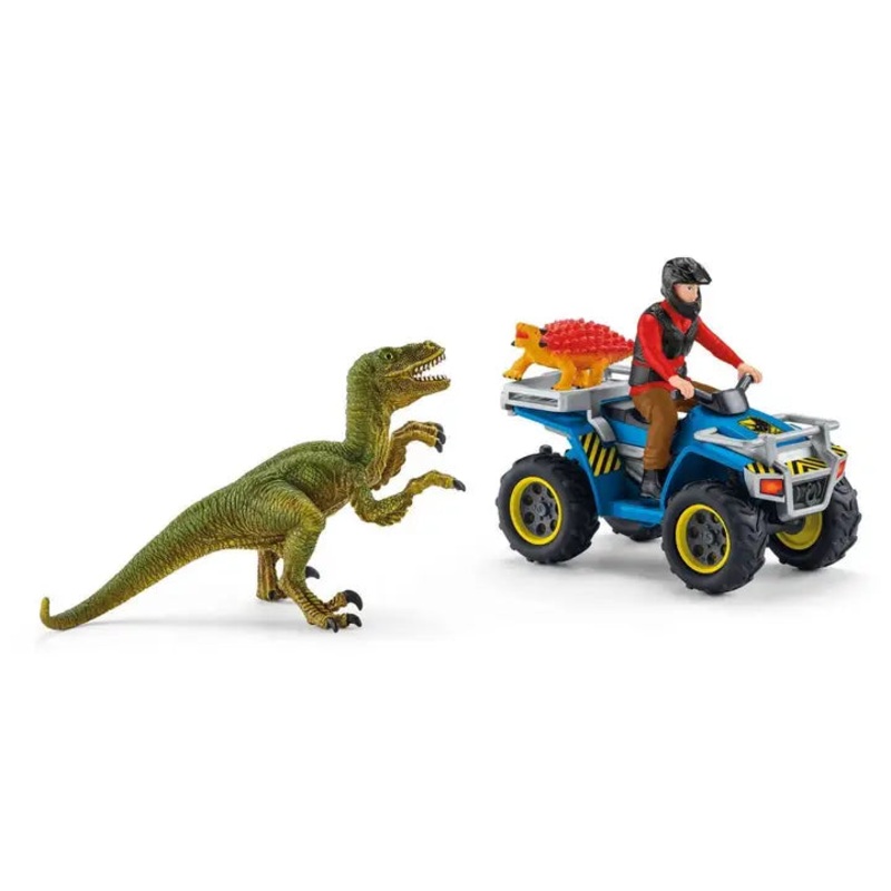 Quad Escape from Velociraptor Dinosaur Playset