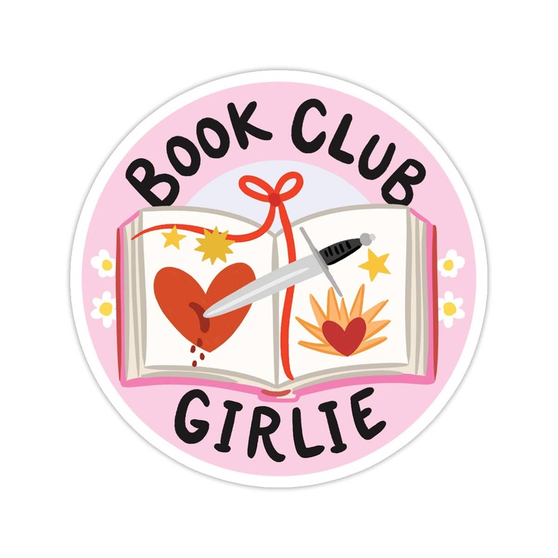 Book Club Girlie Vinyl Sticker – Books, Bookstore No packaging – sent loose