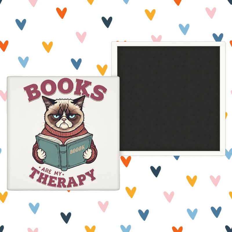 Books Are My Therapy Magnet