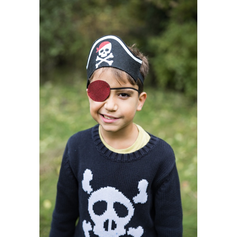 Pirate Hat with Headband & Eyepatch