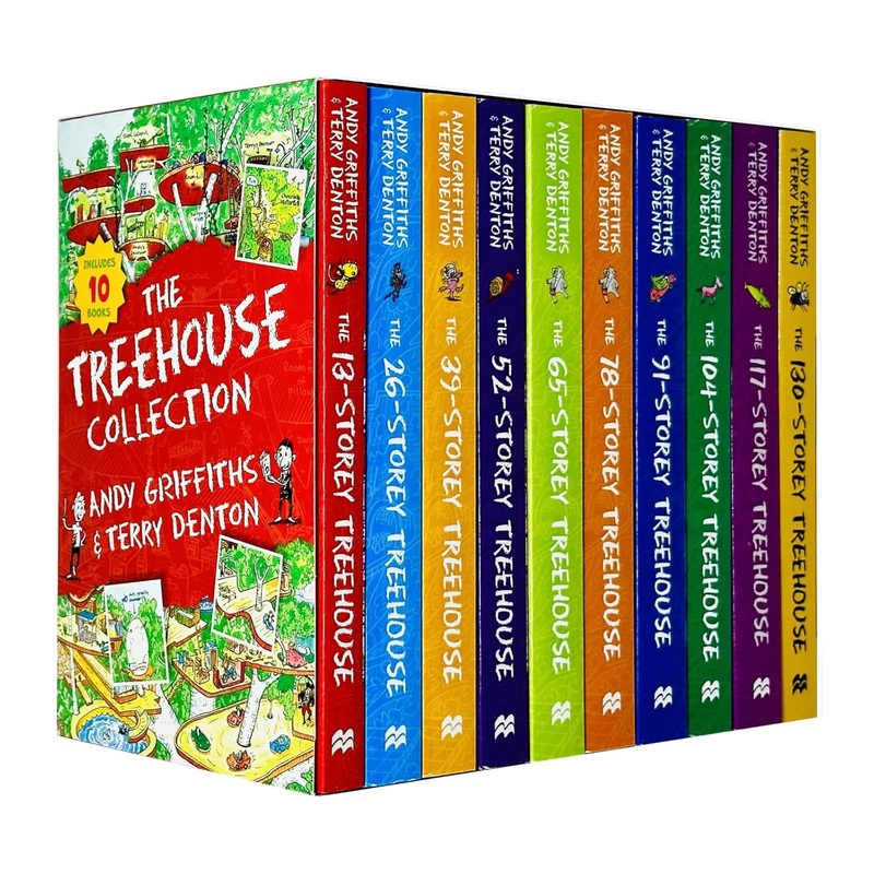 The Treehouse Collection 10 Books Box Set by Andy Griffiths – Fun,Hilarious & Exciting Children’s Books Series for Kids – Adventure & Humor Collection