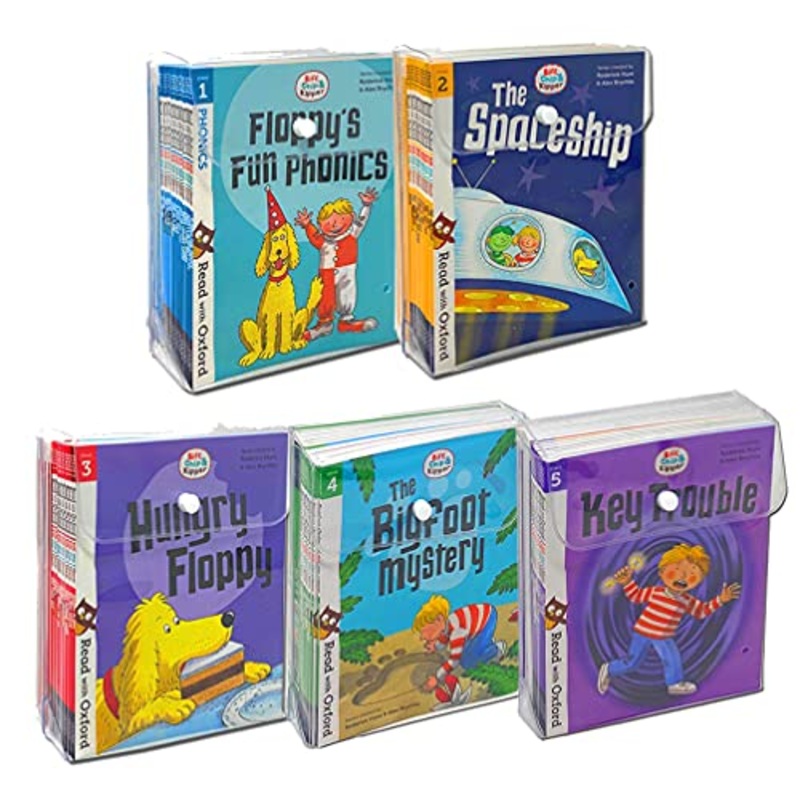 Biff, Chip and Kipper Stage 1 – 5 Read with Oxford: 3+: 88 Phonics Books Collection Set