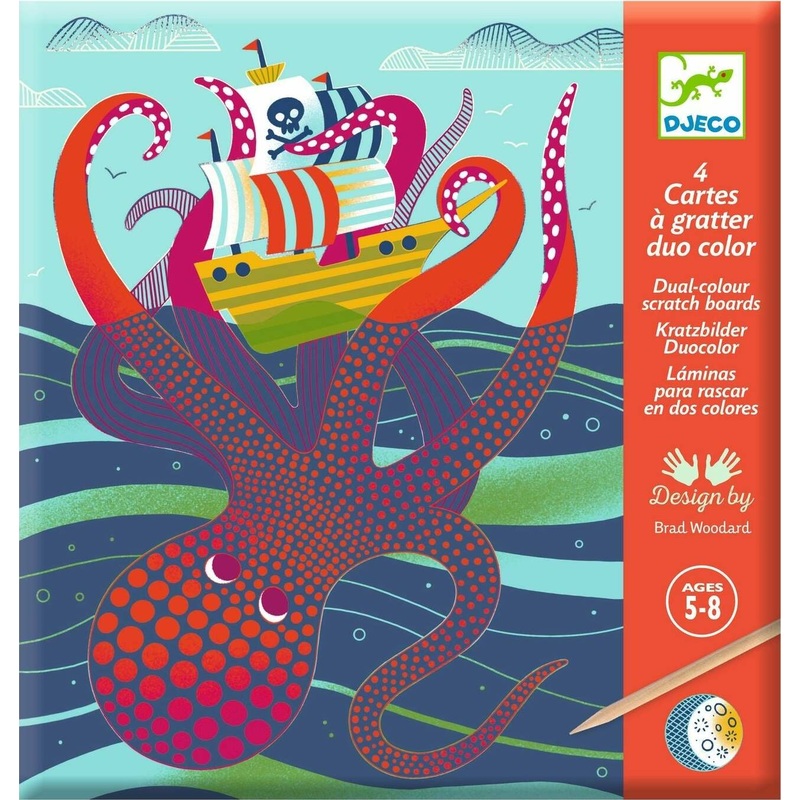 Djeco Scratch Cards – Octopus