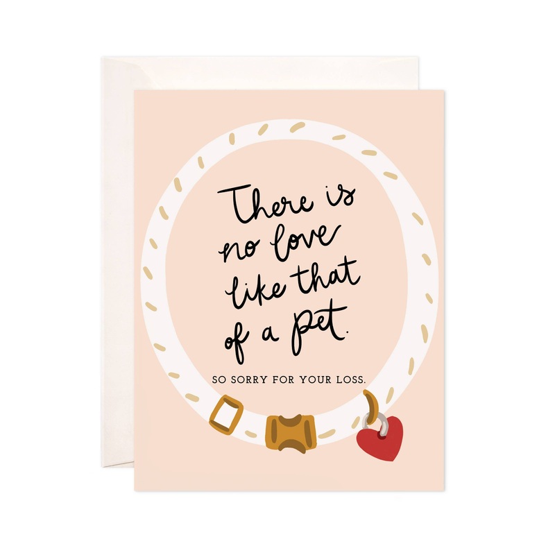 Love of a Pet Greeting Card – Pet Sympathy Card