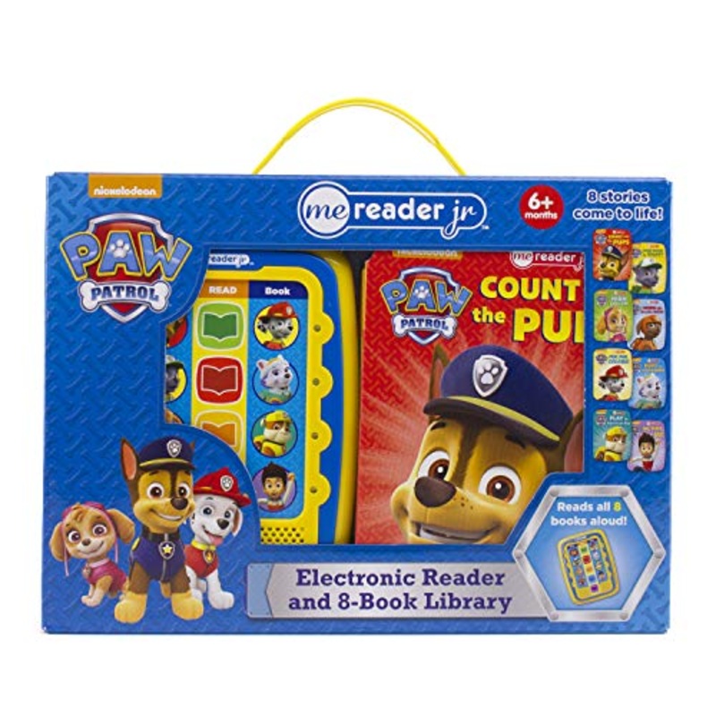 Nickelodeon PAW Patrol Chase, Skye, Marshall, and More! – Electronic Me Reader Jr. 8 Sound Book Library – PI Kids