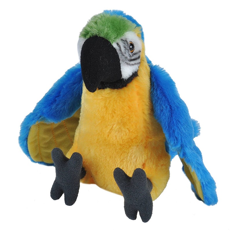 Wild Republic – Macaw Parrot Stuffed Animal 12″