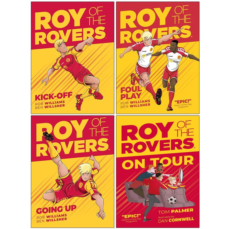 Roy of the Rovers Fiction Collection 4 Books Set By Tom Palmer (Kickoff, Foulplay, Going Up, On Tour)