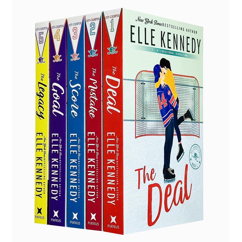 Elle Kennedy Off Campus Series 5 Books Collection Set (The Deal, Mistake, Score, Goal, Legacy)