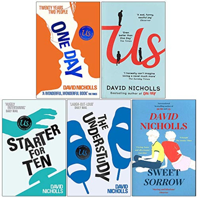 David Nicholls Collection 5 Books Set (One Day, Us, Starter For Ten, The Understudy, Sweet Sorrow)