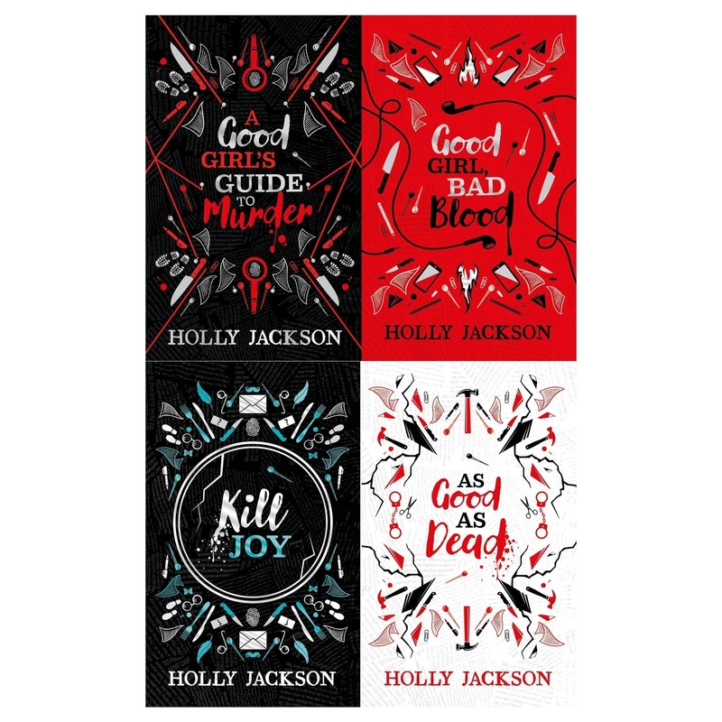 Holly Jackson Collector’s Edition 4 Books Collection Set (A Good Girl’s Guide to Murder, Good Girl Bad Blood, As Good As Dead, Kill Joy)