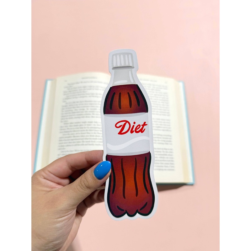 Diet Soda Die Cut Bookmark