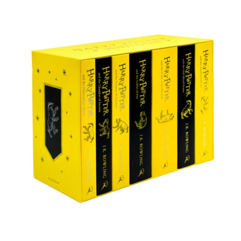 Harry Potter Hufflepuff House Editions PAPERBACK Box Set: J.K. Rowling – 7 books Set