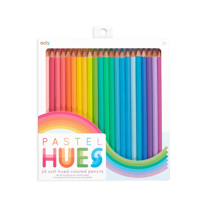 Pastel Hues Coloured Pencils: Set of 24