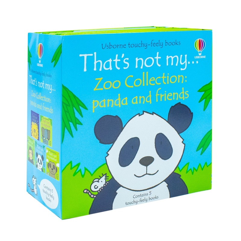 Usborne Touchy-Feely That’s Not My Zoo Collection Set 3: Panda and Friends 5 Books Collection Set by Fiona Watt – Interactive Sensory Books for Toddlers