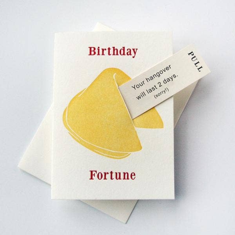 Birthday Hangover – Letterpress Birthday Greeting Card