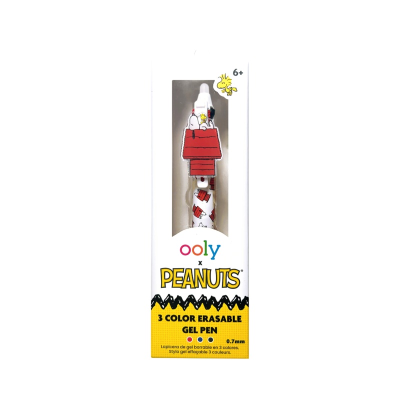 OOLY – OOLY x Peanuts – 3 Color Erasable Gel Pen