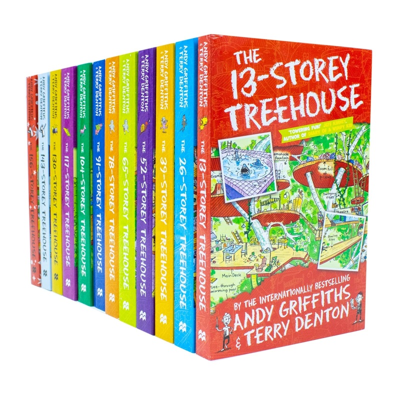 Andy Griffiths The Treehouse Collection  12-Book Set | Fun & Hilarious Kids’ Adventure Series  Includes 156-Storey, 143-Storey, 130-Storey & More!