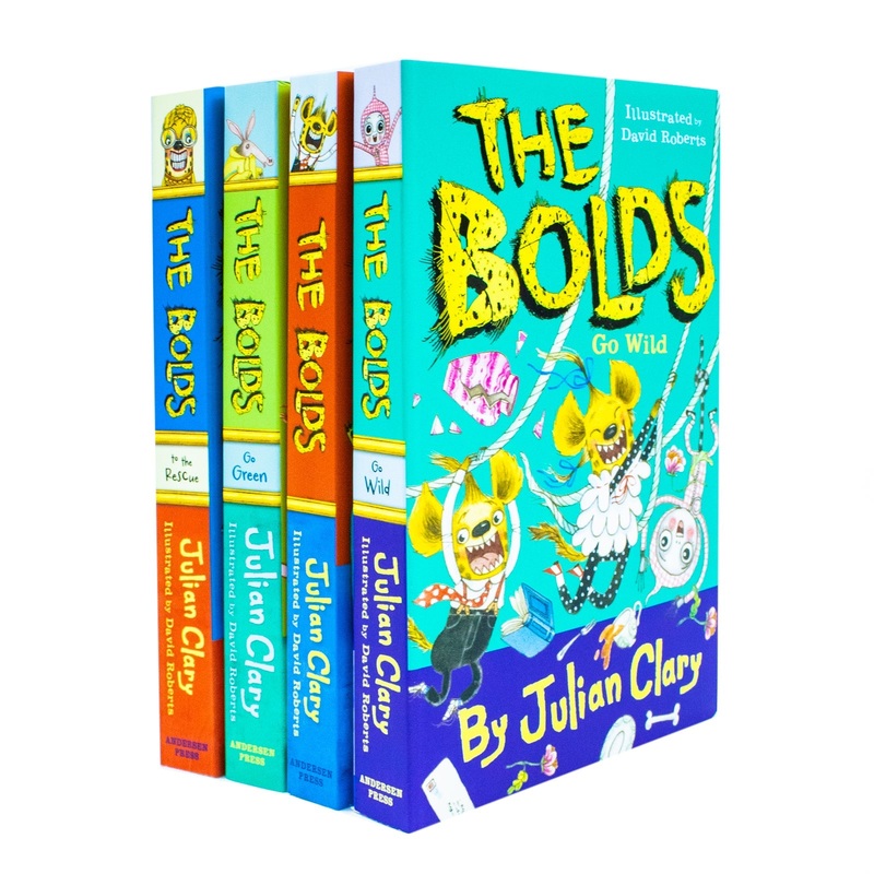 The Bolds Series Collection 4 Books Set By Julian Clary (The Bolds to the Rescue, The Bolds, The Bolds Go Green, TheBoldsGoWild)