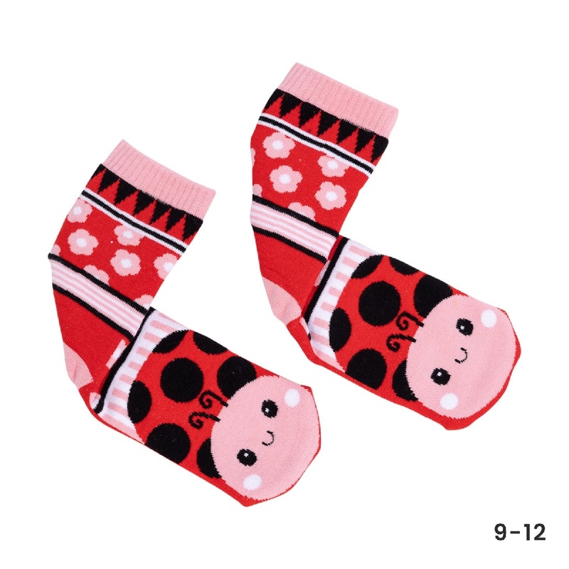 LOLLY KICKS LADYBUG SOCKS SIZE 9-12