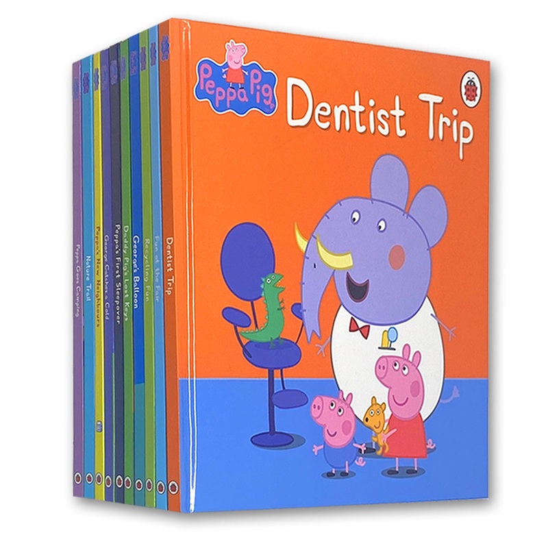 Peppa Pig Ladybird 10 Books Collection Set (Dentist Trip, Fun at the Fair, George’s)