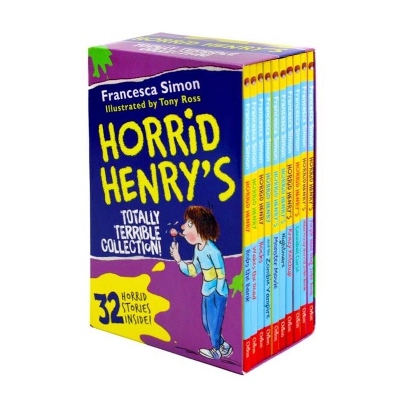 Horrid Henry’s Totally Terrible Collection 10 Books Box Set by Francesca Simon (32 Utterly Wicked Stories and 2 Totally Brilliant Joke Books)