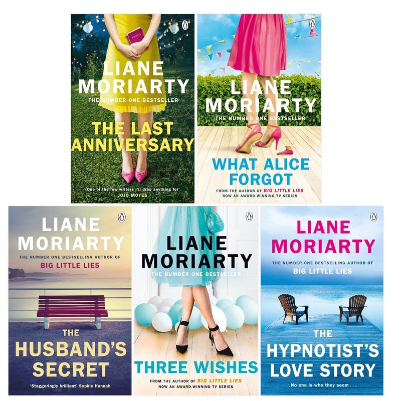 Liane Moriarty Collection 5 Books Set (Three Wishes, What Alice Forgot, The Husbands Secret, The Last Anniversary, The Hypnotist’s Love Story)