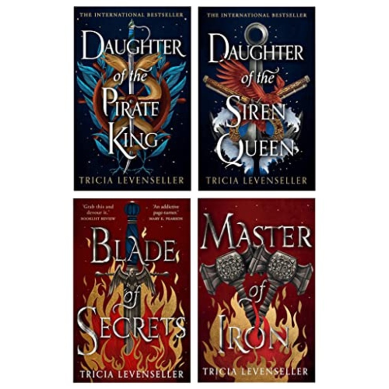 Tricia Levenseller Collection 4 Books Set (Daughter of the Pirate King, Daughter of the Siren Queen, Blade of Secrets & Master of Iron)