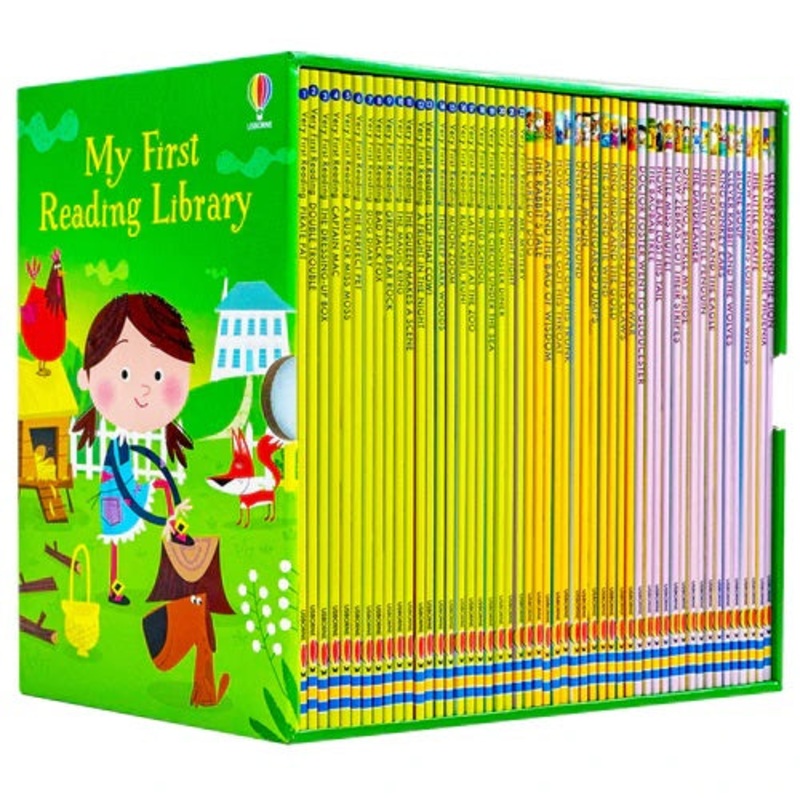 Usborne My First Reading Library 50 Books Set Collection – Read At Home (Green) | Children’s Books for Early Learning, Literacy & Storytelling