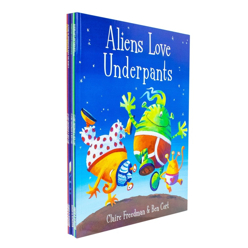 Aliens Love Underpants Collection 6 Childrens Picture Books Set by Claire Freedman | Pirates, Dinosaurs, Monsters, Fun Stories, Early Reading