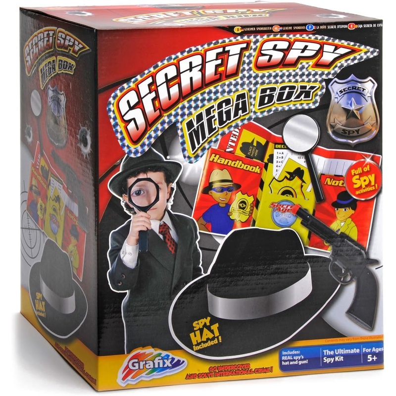 Join the Exciting Adventure of Secret Spy Mega Box By Grafix for kids Aged 12+