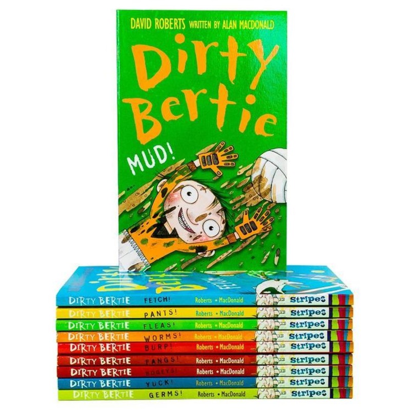 Dirty Bertie 10-Book Collection (Series 1) by David Roberts |Funny, Illustrated Childrens Stories Full of Humor,Adventure & Gross-Out Fun for Ages 7+