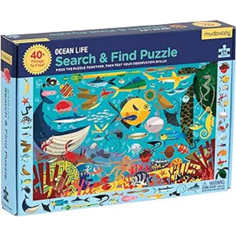 Ocean Life Search & Find Puzzler