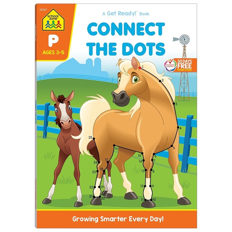 School Zone Connect the Dots Workbook