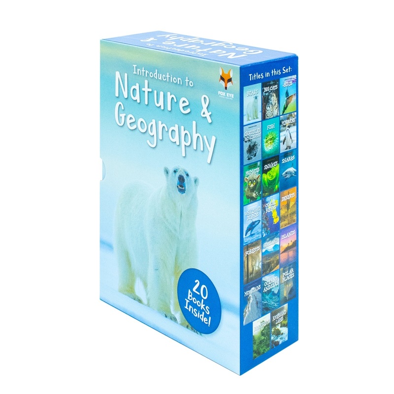 Children’s Introduction to Nature & Geography 20-Books Box Set  Explore Wildlife, Ecosystems & Landscapes | Bears, Big Cats, Coral Reefs, Deserts & More
