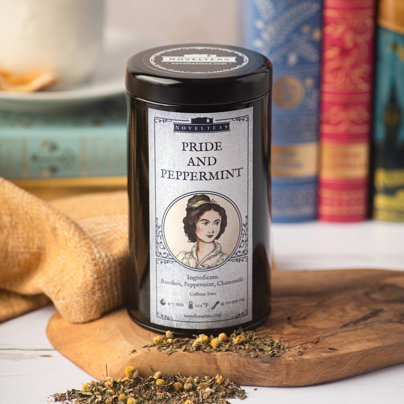 Pride and Peppermint – Jane Austen Loose Tea Tin Black