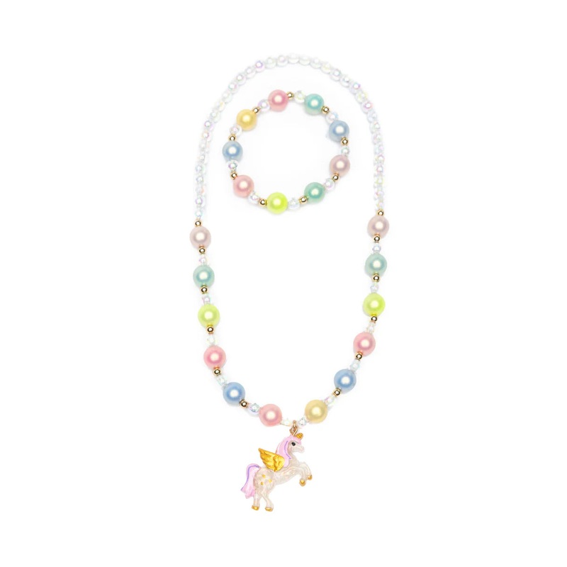 Happy-go-Unicorn Necklace & Bracelet Set