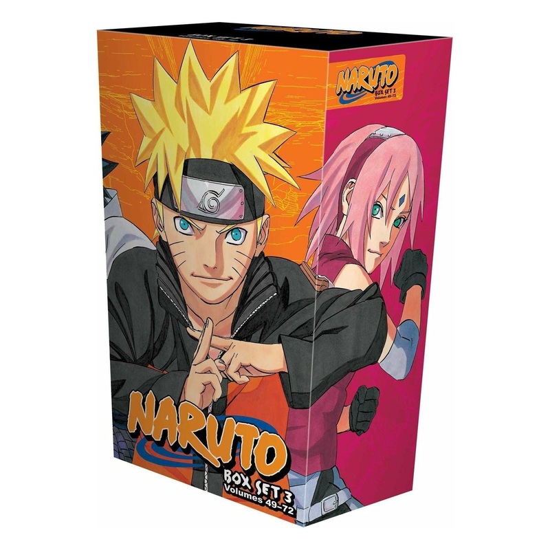 Naruto Box Set 3 – 49-72 Complete Childrens Gift Set Collection Masashi Kishimoto