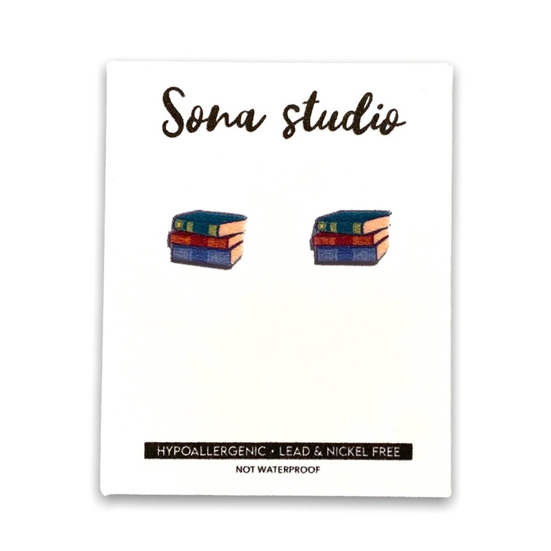Book Earrings