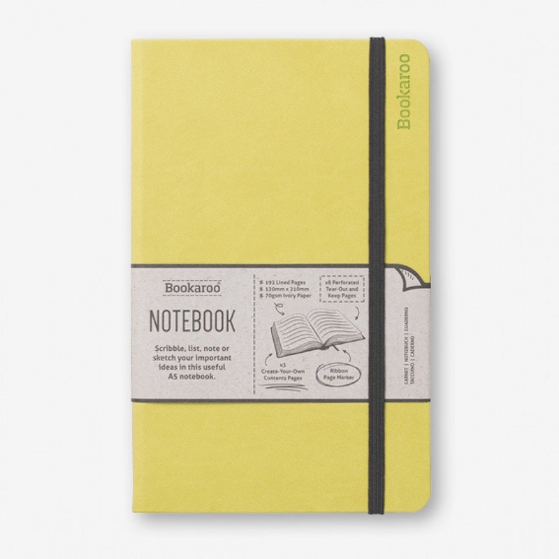 BOOKAROO A5 NOTEBOOK – LIME