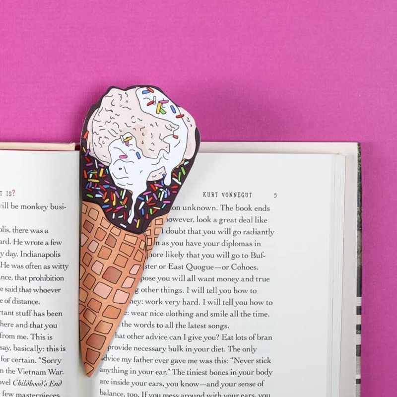Humdrum Paper – Ice Cream Cone Bookmark (it’s die cut!)