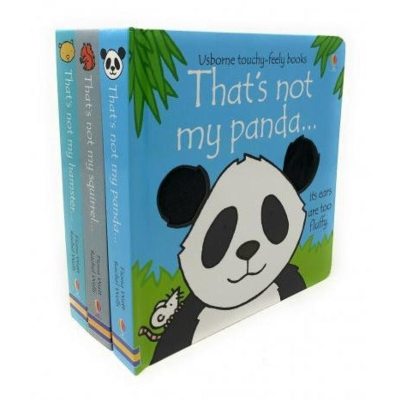 Usborne Thats Not My Animals 3 Books Collection Set Pack Panda Squirrel Hamster Touchy-feely Board Books