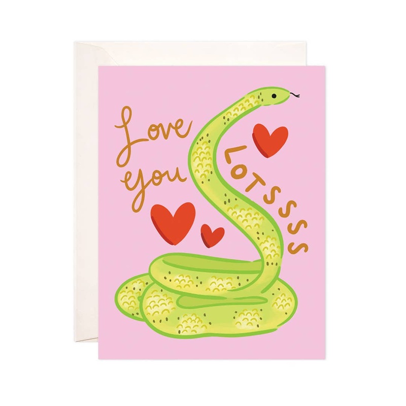 Snake Love Greeting Card – Cute Love Card