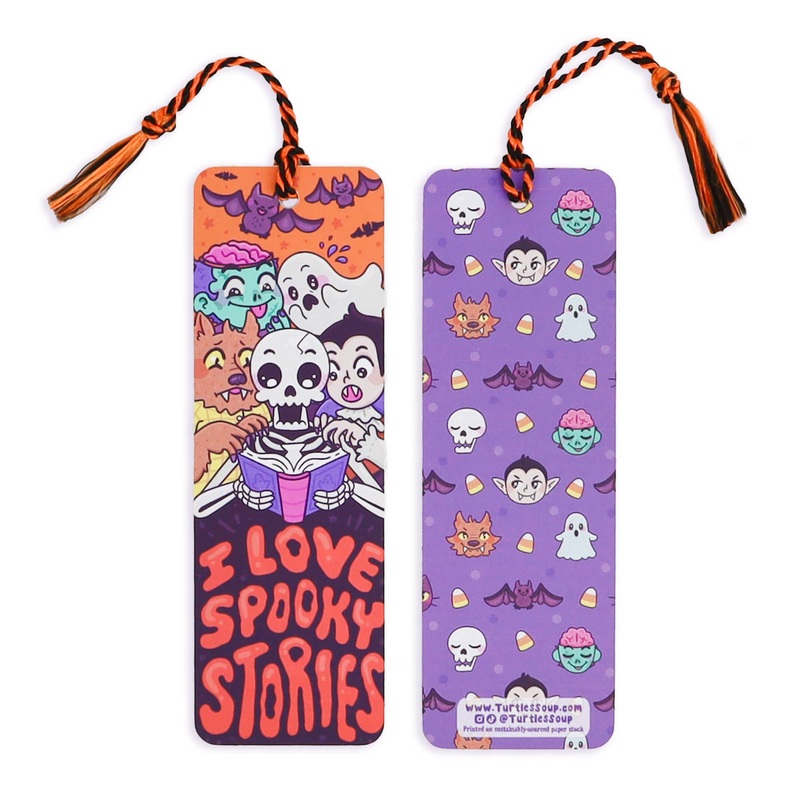 Turtle’s Soup – I Love Spooky Stories Reader Gift Bookmark with Tassel