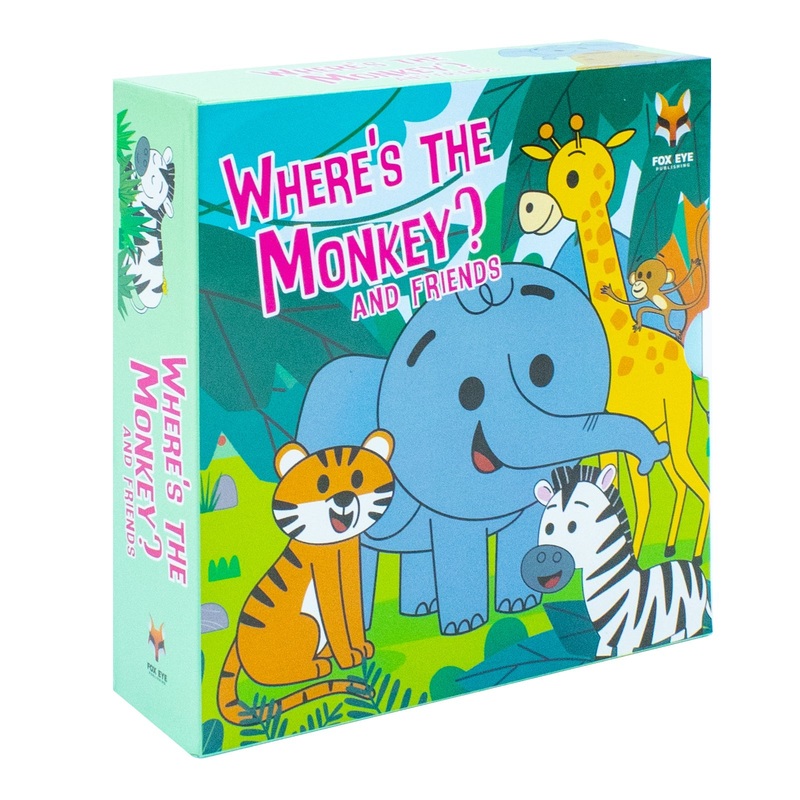 Where’s the Monkey? And Friends 4 Books Collection Set (Monkey, Elephant, Tiger, Zebra)