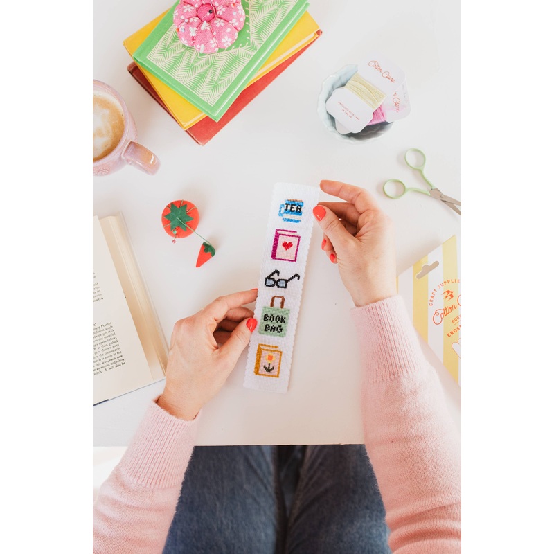 Bookish Cross Stitch Bookmark Kit