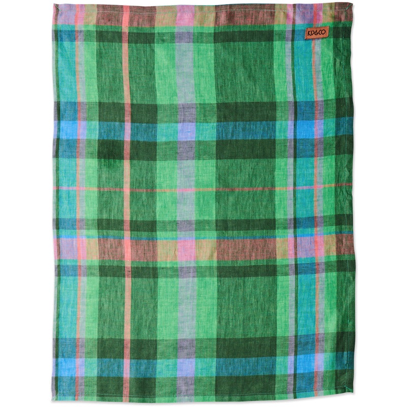 Jewel Of The Nile Tartan Linen Tea Towel One Size