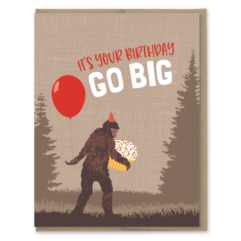 Modern Printed Matter – Go Big Birthday Card