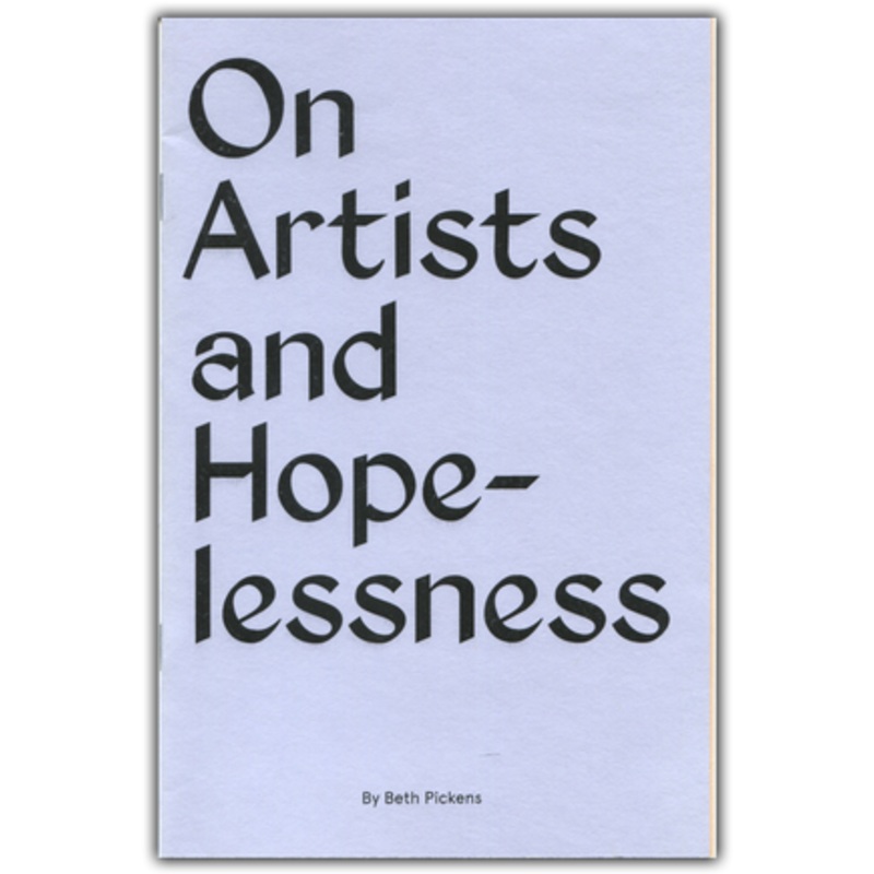 On Artists and Hopelessness