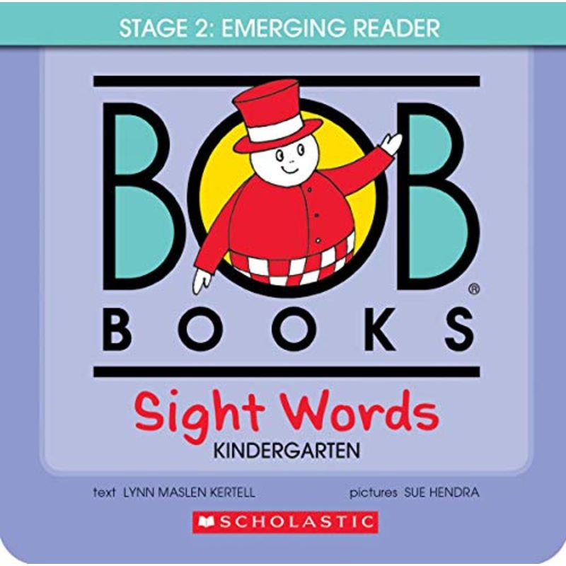 Bob Books – Sight Words Kindergarten Box Set Phonics, Ages 4 and Up, Kindergarten, Flashcards (Stage 2: Emerging Reader)